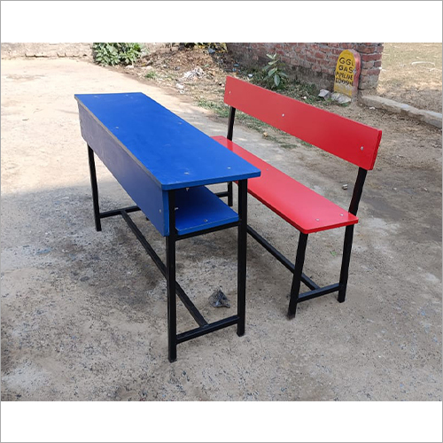 Wooden School Benches - Material: Mild Steel
