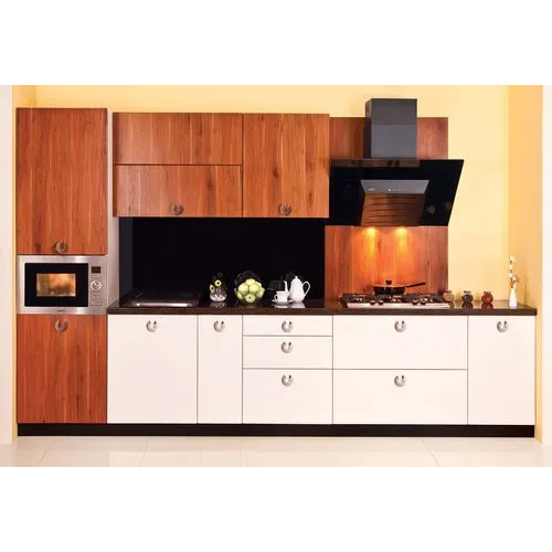 Brown Modern L Shape Modular Kitchen At Best Price In Ahmedabad Window Harmony