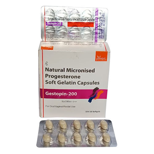 Natural Micronised Progesterone Soft Gelatin Capsules