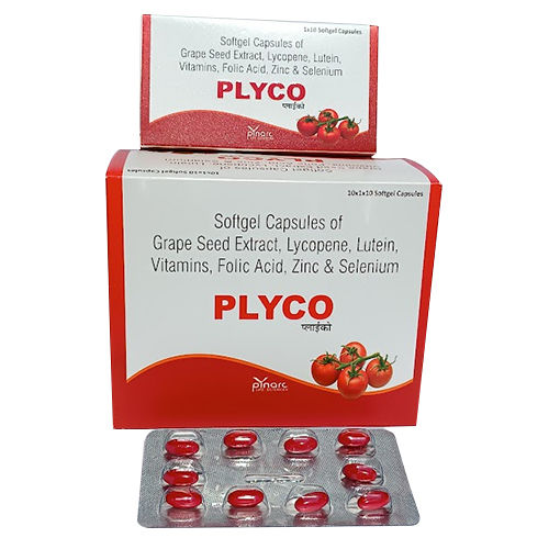 Softgel Capsules Of Grape Seed Extract Lycopene And Zinc Capsules