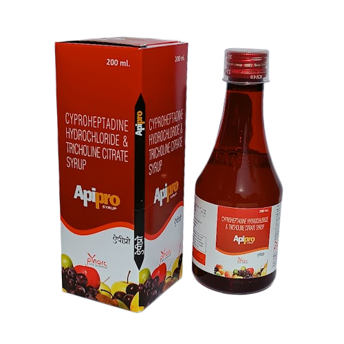 200ml Cyroheptadine Hydrochloride Tricholine Citrate And Sorbitol Syrup