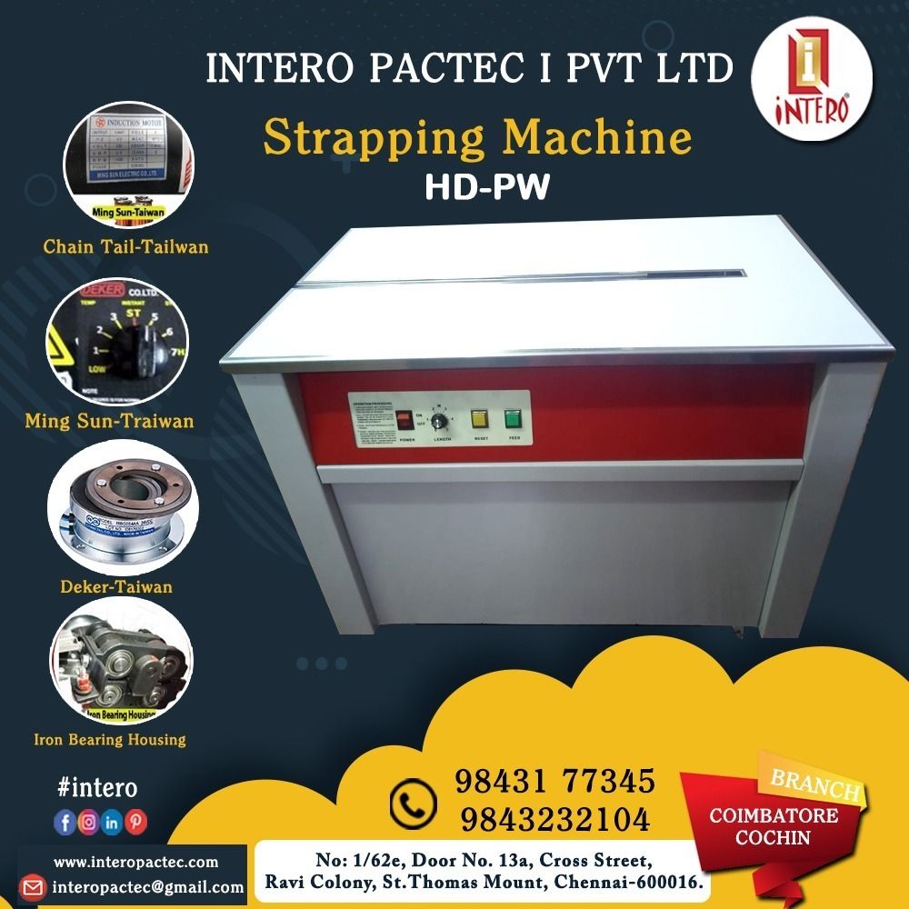 Semi Automatic Strapping machine Manufacturing in coimbatore