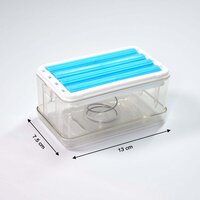 MULTIFUNCTIONAL 2IN1 PORTABLE SOAP DISH SOAP DISPENSER WITH ROLLER AND DRAIN HOLES SOAP HOLDER FOAMING SOAP BAR BOX (6296)