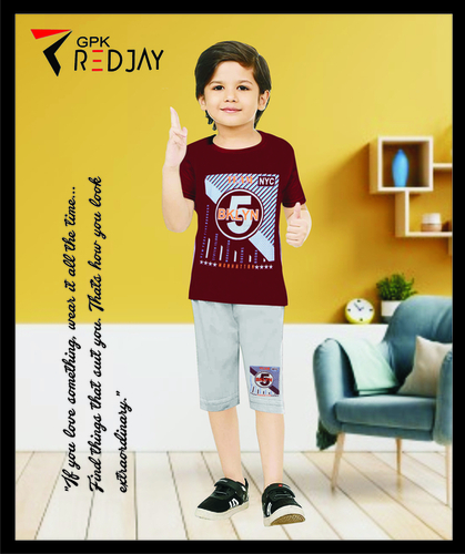 KIDS TSHIRT AND CAPRI SET