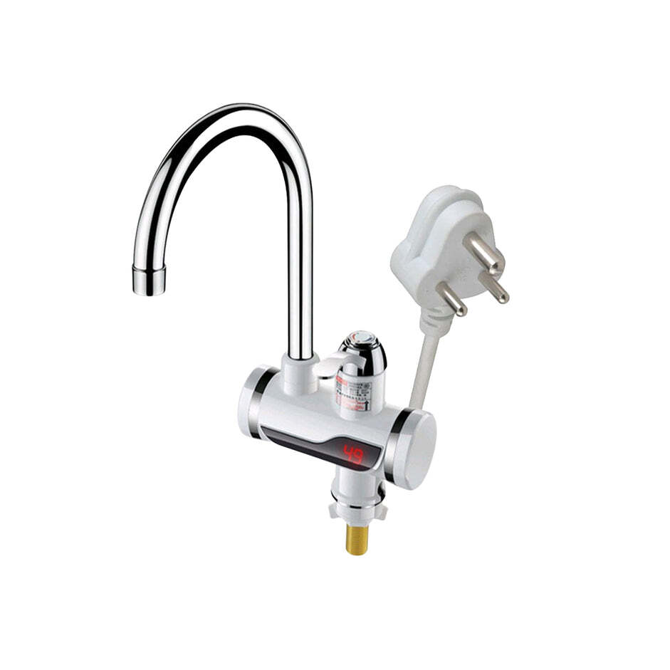 STAINLESS STEEL LED DIGITAL DISPLAY INSTANT HEATING ELECTRIC WATER HEATER FAUCET TAP GEYSER (1684A)