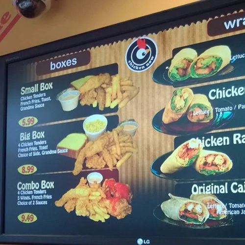 Menu Signage