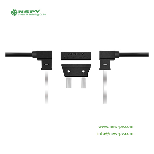PV edge connectors for bifacial solar modules string ribbon connector for bifacial panel