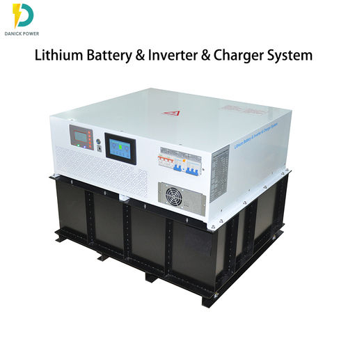 All in one system 32KWH LiFePO4 Lithium Battery with AC Charger and 12-15KW 120/240V Inverter for mobile vehicle application