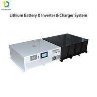 All in one system 32KWH LiFePO4 Lithium Battery with AC Charger and 12-15KW 120/240V Inverter for mobile vehicle application