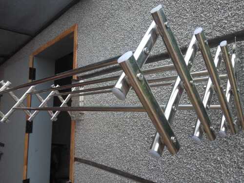 Silver Wall Mounted  Cloth Dry Hangers In  S.R.Nagar  Venkitapuram Palladam  641664