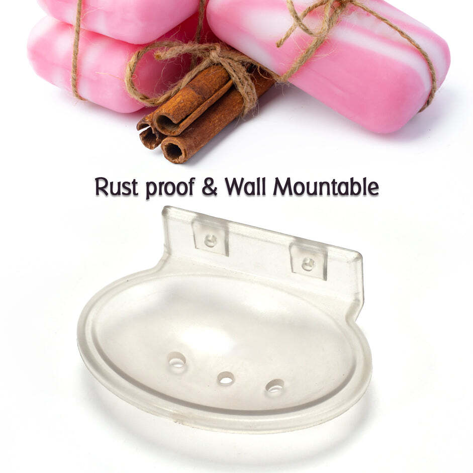 SINGLE SOAP DISH ROUND FOR BATHROOM USE (7651)