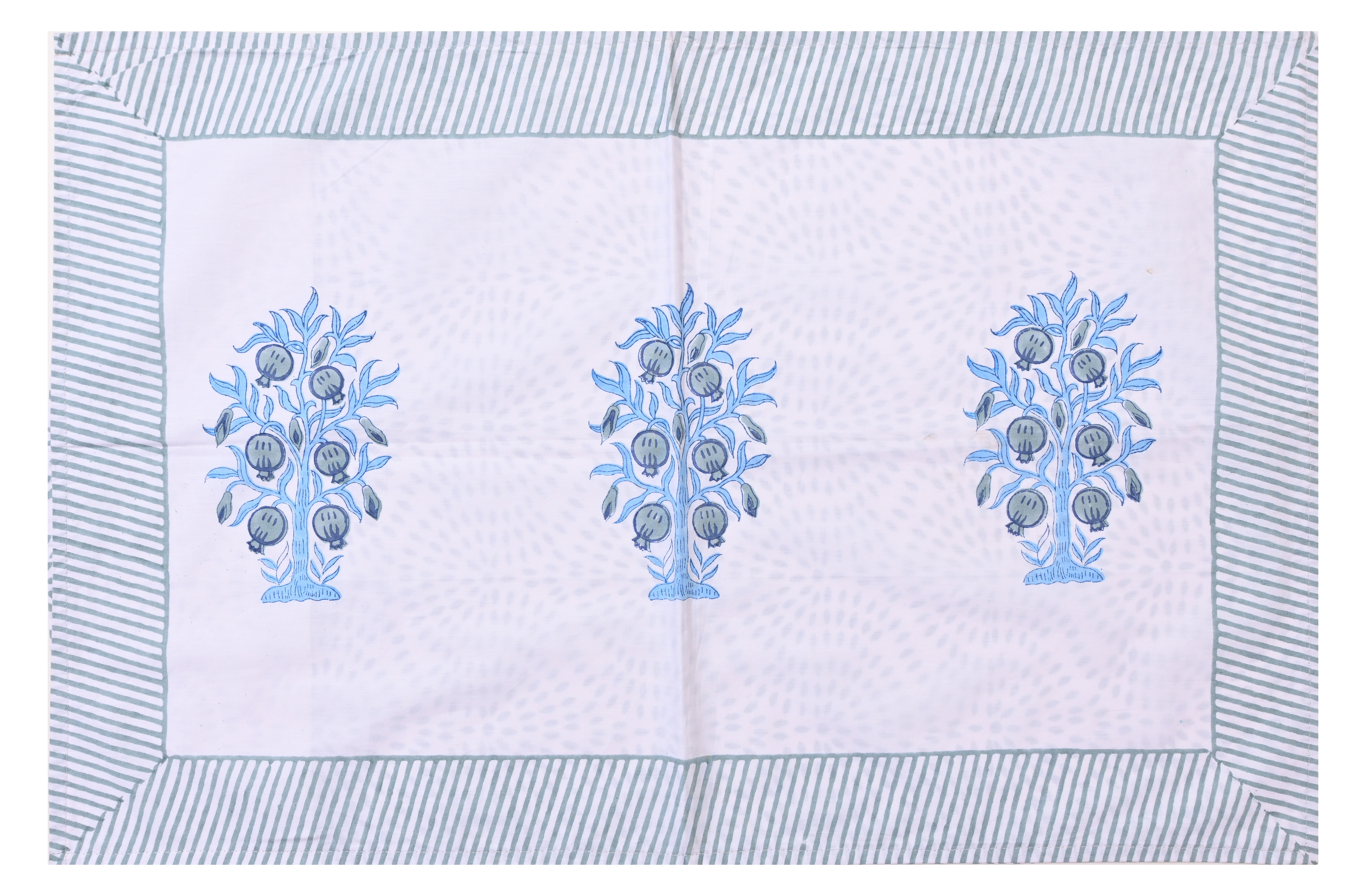 Jaipuri cotton hand block printed bedsheet