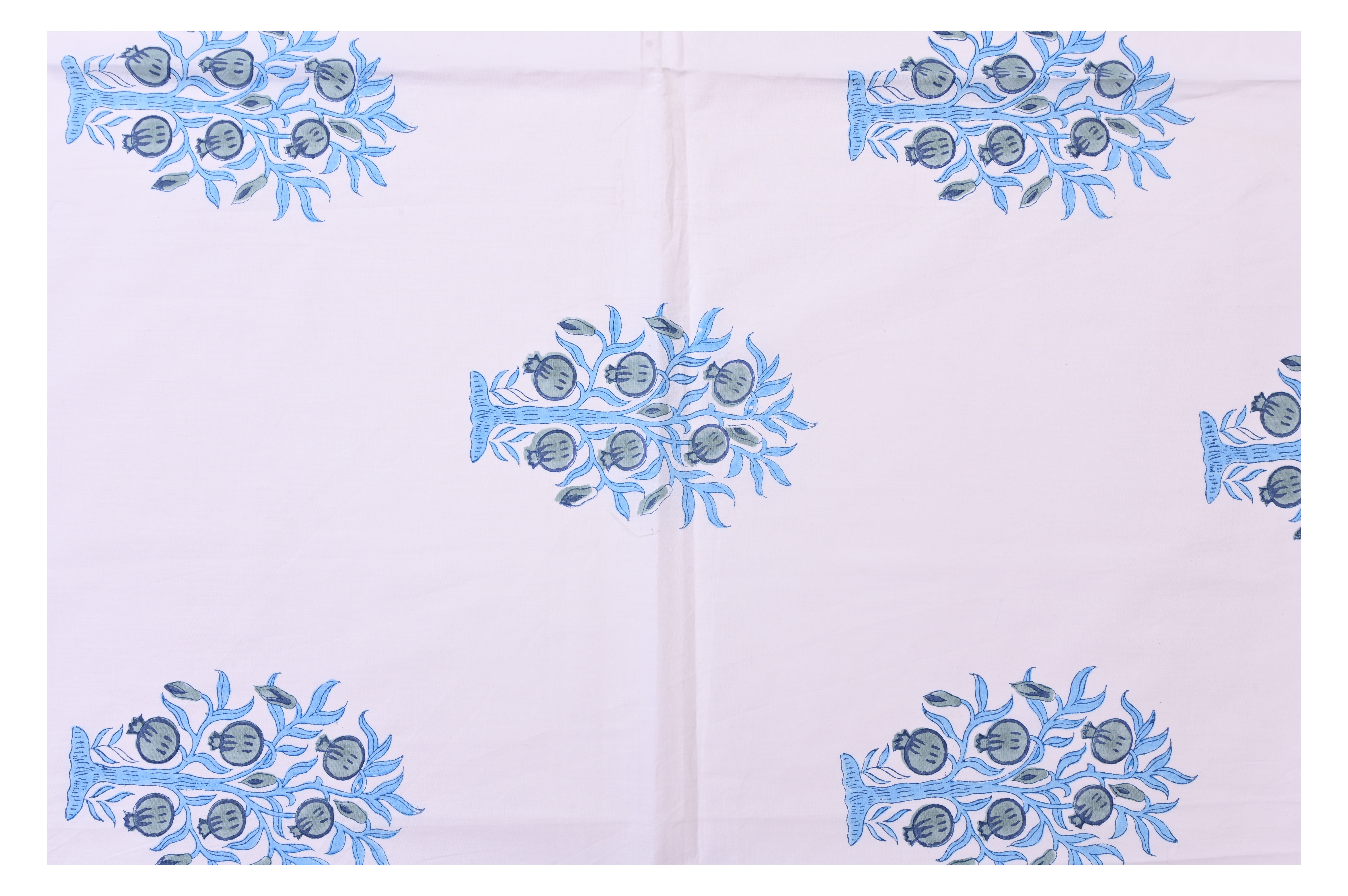 Jaipuri cotton hand block printed bedsheet