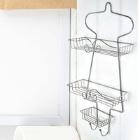 WALL MOUNTABLE HOLDER BATHROOM RACK MULTIPURPOSE STAND STAINLESS STEEL WALL SHELF 58CM (5154)