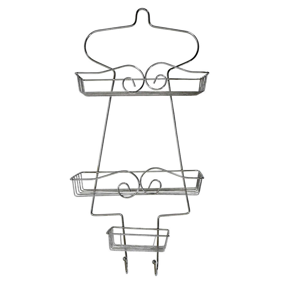 WALL MOUNTABLE HOLDER BATHROOM RACK MULTIPURPOSE STAND STAINLESS STEEL WALL SHELF 58CM (5154)