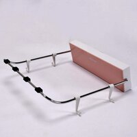 WALL MOUNTED FOLDABLE WASH BASIN STORAGE RACK SHELF HOLDER SELF ADHESIVE WITH STICKER (7600)