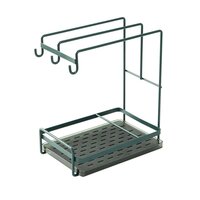 STEEL KITCHEN SINK RACK SHELF DRAIN BASKET RACK ORGANIZER (7681)