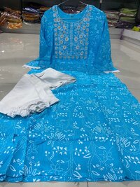 Khushbu Blue Rayon Kurti