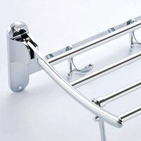 STAINLESS STEEL FOLDING TOWEL RACK CUM TOWEL BAR 18 INCH (0491)