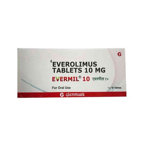 Evermil 10 - Everolimus 10mg Tablet | Immune Response Regulator for Organ Transplant Rejection Prevention and Oncology Treatment