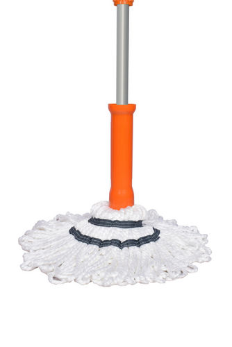 Orange Microfiber Wringer Twist Mop