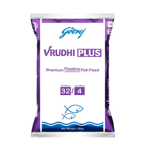 Rectangle 20Kg Vrudhi-Plus Premium Floating Fish Feed