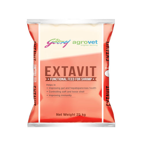 Rectangle 25kg Extavit Functional Feed For Shrimp