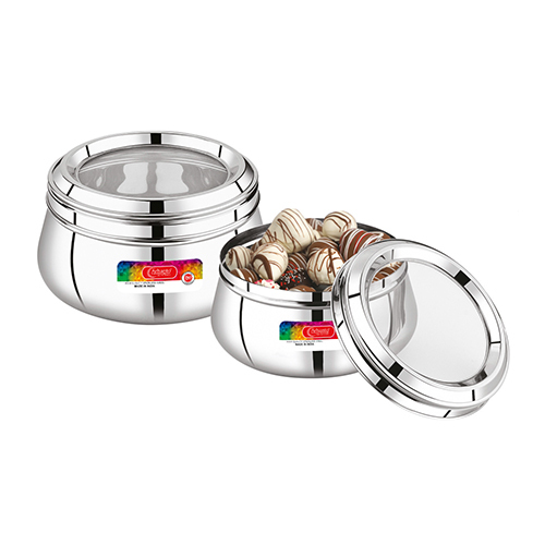 Arhanto Marlbaro Stainless Steel See Through Container