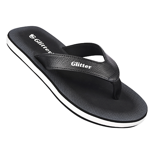 Black Gp-207 Gents Slipper