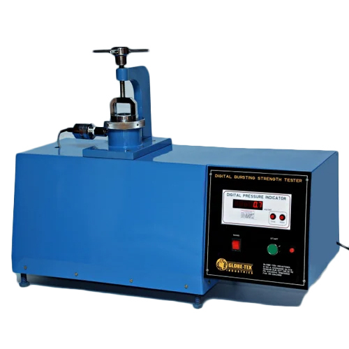 Digital Bursting Strength Tester - Stainless Steel, 220-440 Voltage | Blue Finish, Industrial Usage