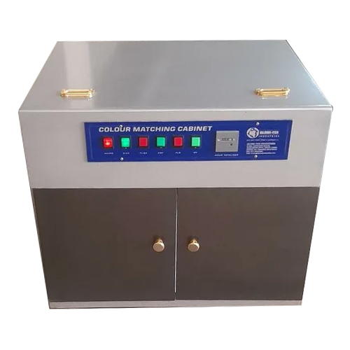 Silver Portable Color Matching Cabinet