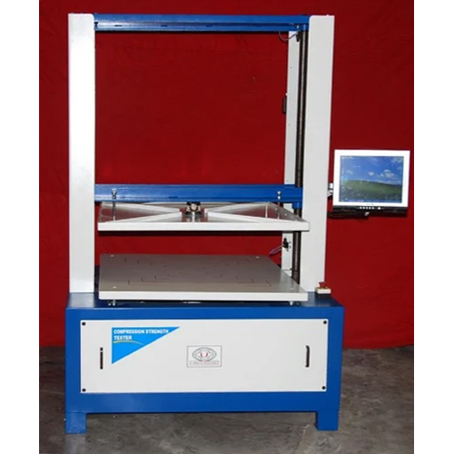 Silver And Blue Digital Compression Testing Machine