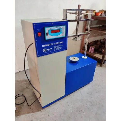 Silver And Blue Automatic Rigidity Tester