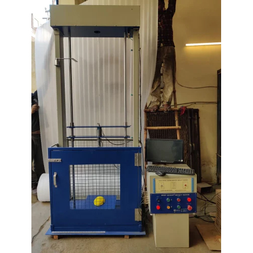 Drop Weight Impact Tester - Mild Steel Body 400x400mm, Striker Hardness 60 HRC, Impact Energy 100 Joule | Digital Display, Automatic Operation, Industrial Use