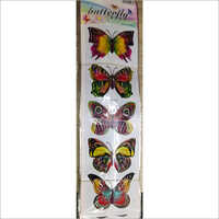 Multi Color Butterfly Sticker - Plastic Film Material | Designer Style, Decorative Type, Quality Product