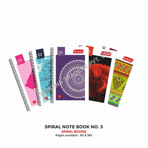 Spiral Notebook No. 5 - 80 And 160 Pages (10.5cm x 17.0cm)