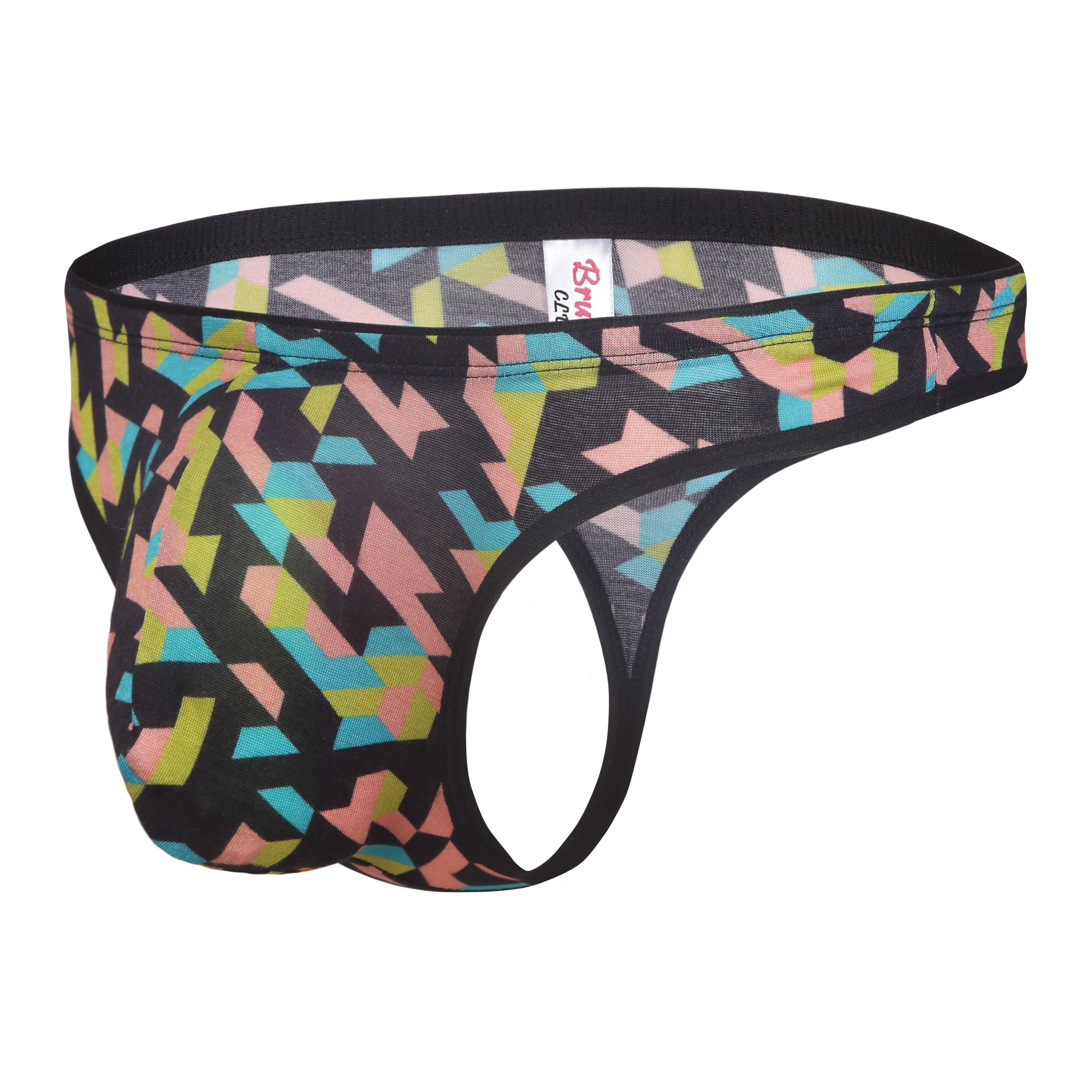 Men garments Thongs Bruchi Club Argyle Printed Micro Modal