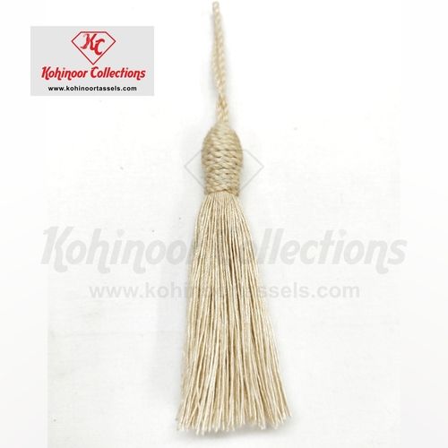 Cotton Natural Wrapped Tassel