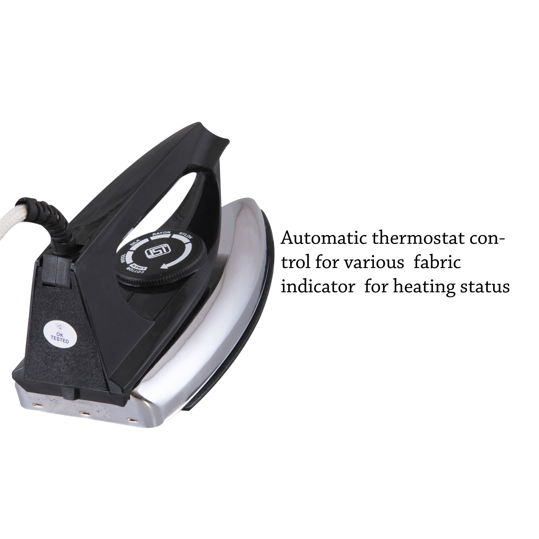 QUBA STAINLESS STEEL DRY IRON