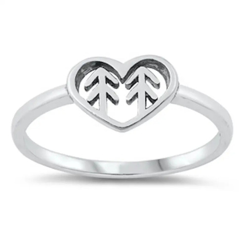 925 Sterling Silver Handmade Tree Ring Plain Silver Ring