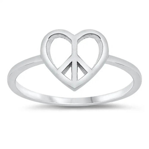 925 Sterling Silver Handcrafted Natural Silver Heart Ring