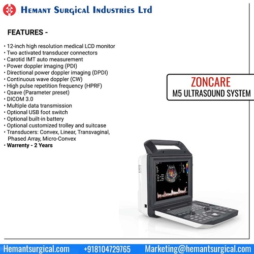 M5 Portable Ultrasound Machine - Application: Hospital