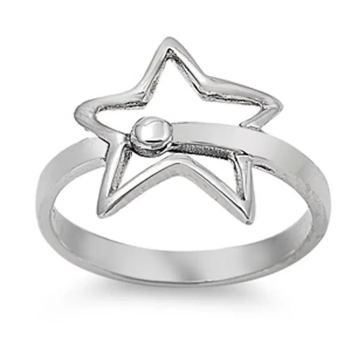 925 Sterling Silver Handmade Shooting Star Ring Solid Silver Ring