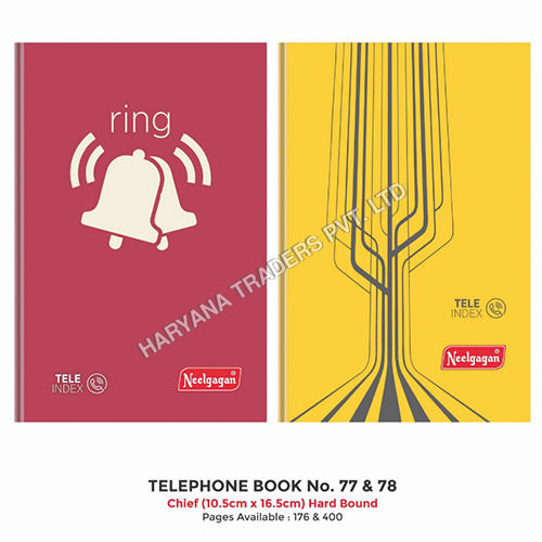 Telephone Book (Chief) No.77-78 (14.5 cm x 22.5 cm) Hard Bound