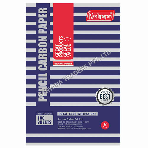 Pencil Carbon Paper - Royal blue impressions 100 Sheets (21cm X 33cm)