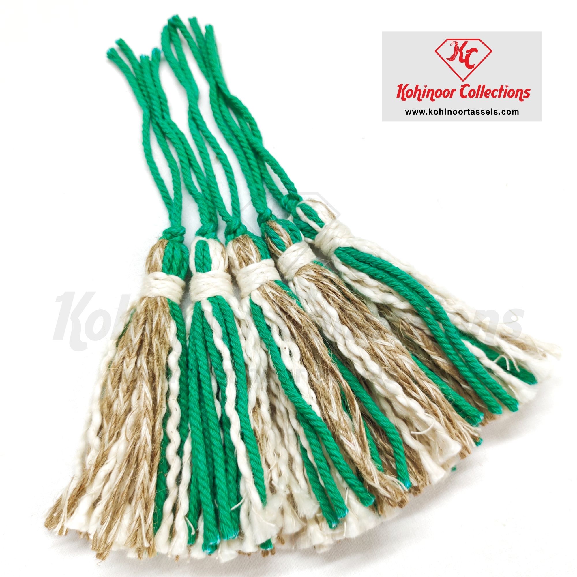 Cotton and Jute Mix Multi Designer Tassel