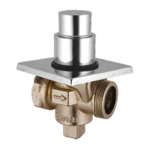 40Mm Square Concealed Flush Valve Application: Water