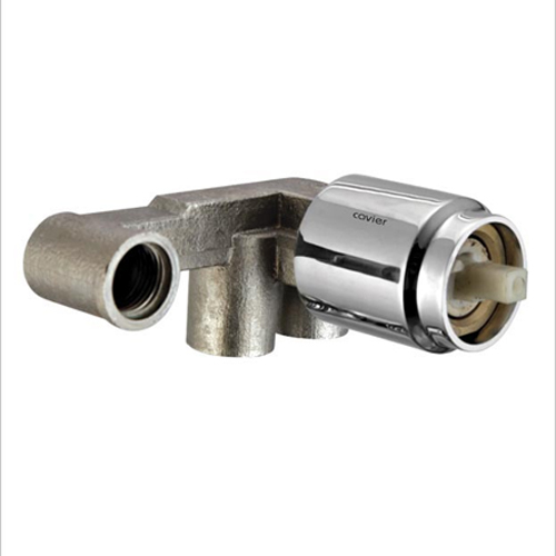 Silver 35Mm Cartridge Basin Mixer