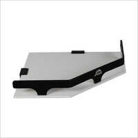 Acrylic Wall Mounted Square Display - Glossy White Finish, Customized Size With Pvc Material