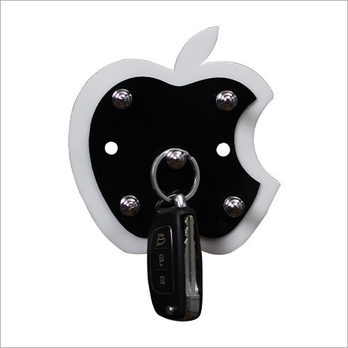 White N Black Acrylic Apple Key Stand